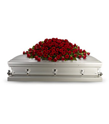 Greatest Love Casket Spray from Martha Mae's Floral & Gifts in McDonough, GA